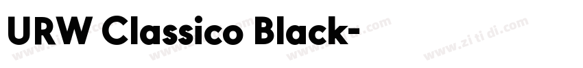 URW Classico Black字体转换